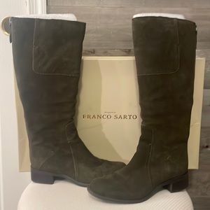 Franco Sarto. Christo Forest Glen Suede Boots. Brown Size 9